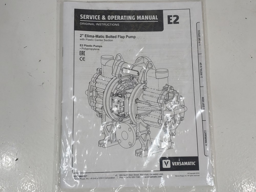 Versamatic 2" Elima-Matic Bolted Flap Pump E2PP2R2S9A-F