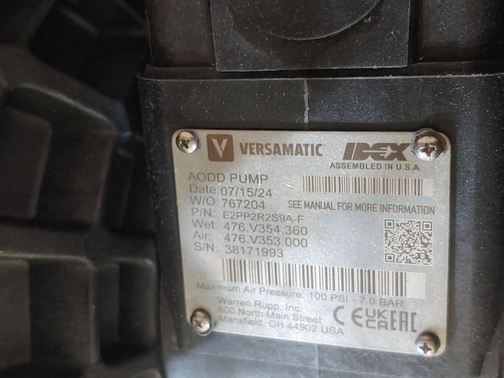 Versamatic 2" Elima-Matic Bolted Flap Pump E2PP2R2S9A-F
