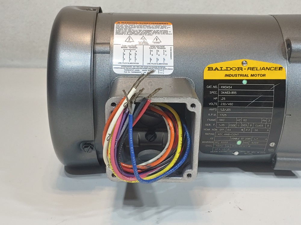 Baldor .25HP 1725 RPM Electric Motor KM3454