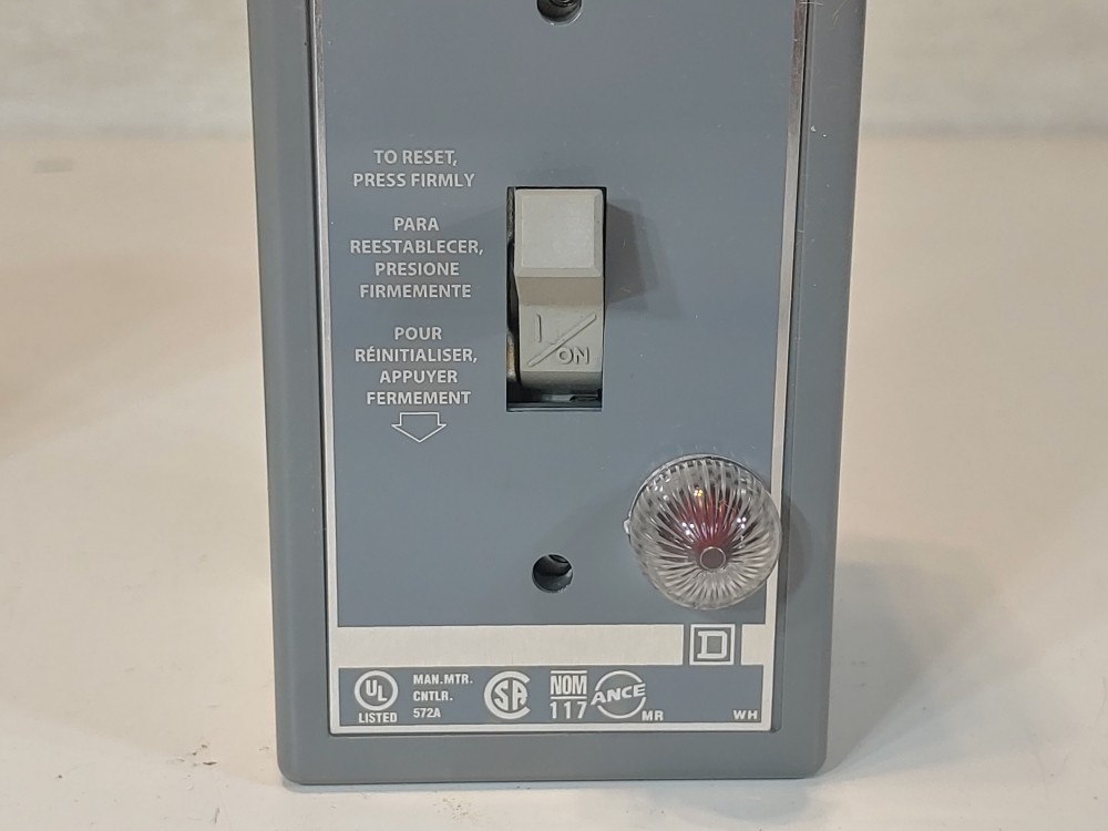 Square D Manual Motor Stater 2510FG1P Thermal Protection Toggle Switch