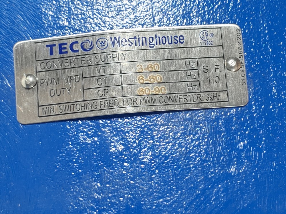 TECO Westinghouse Max-E2/841 40HP Electric Motor Catalog #: HBO404