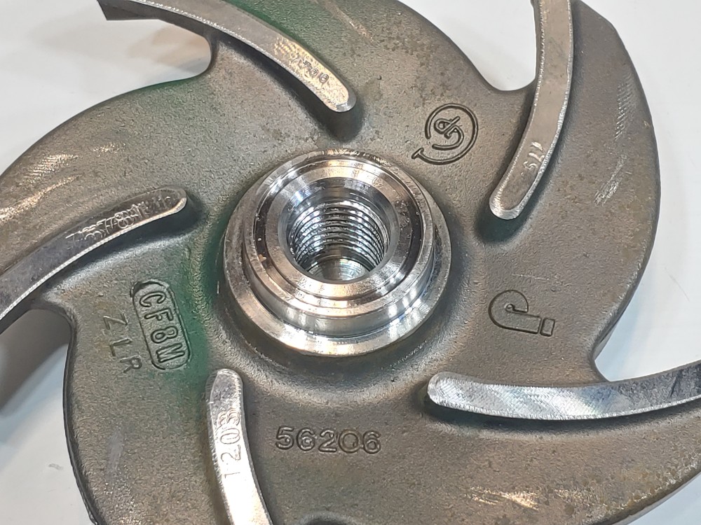 Goulds 56206 Pump Impeller  5-Vane 6" CF8M 