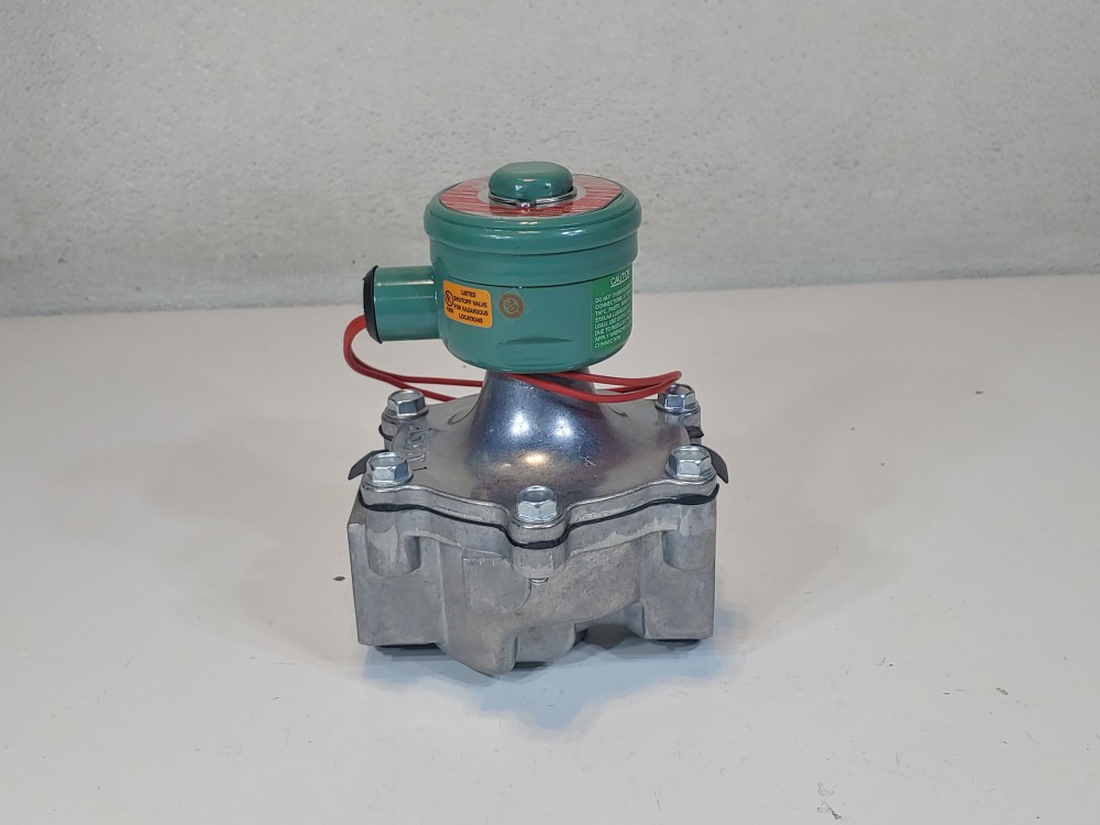 Asco 1-1/4" FNPT 2-Way Solenoid Valve EF8215B060/EF80171