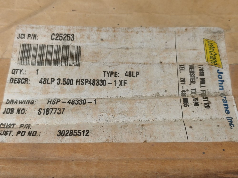 John Crane HSP48330-1 Mechanical Seal Size: 3.500