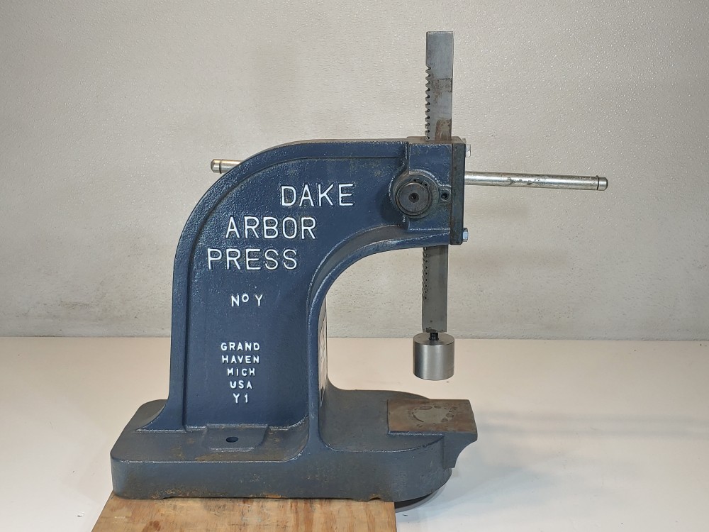 Dake #Y Single Leverage Arbor Press 1-1/2 Ton 