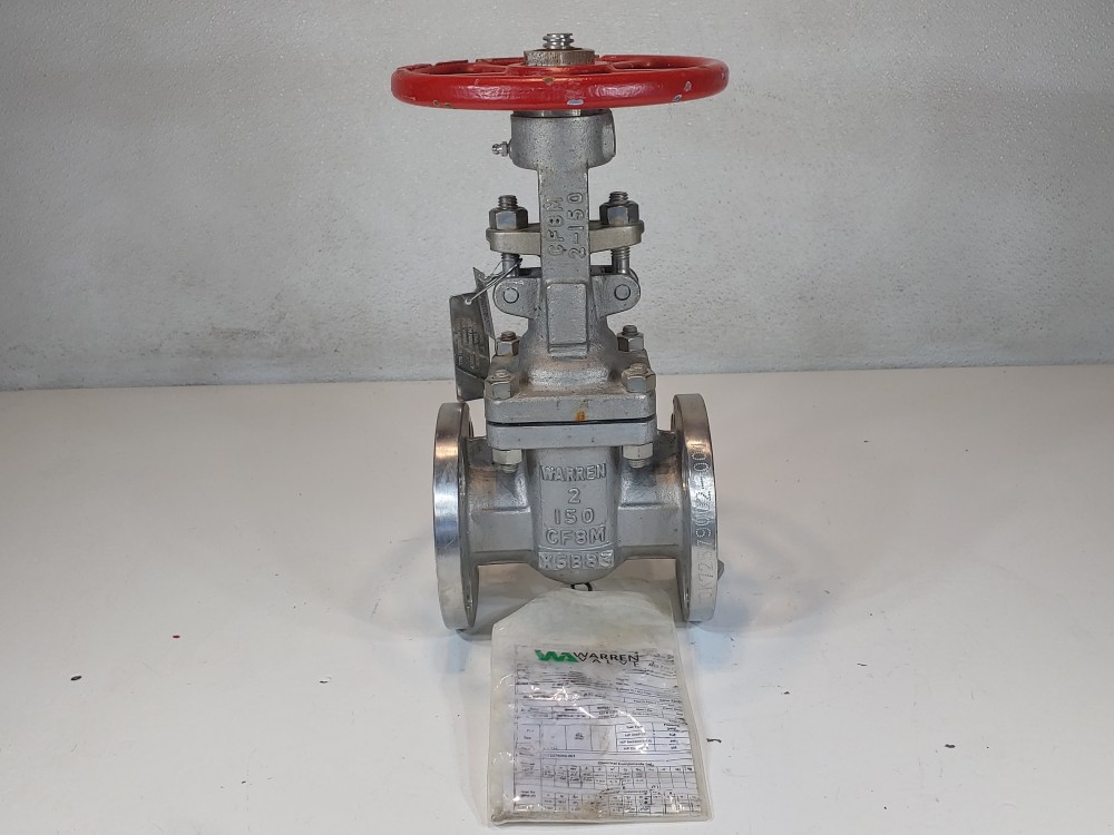 Warren 2" 150# RF CF8M Gate Valve Fig: 1156-12N-624-SSBCL1