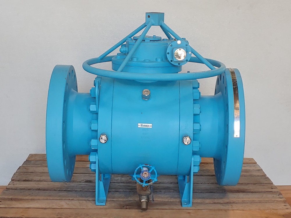 Warren Ponhan 10 "X 8" 600# RF Trunnion Ball Valve A105 Fig#: 5605-T35DHRG
