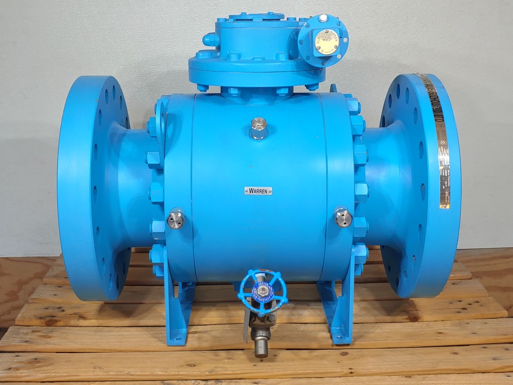Warren Ponhan 10 "X 8" 600# RF Trunnion Ball Valve A105 Fig#: 5605-T35DHRG