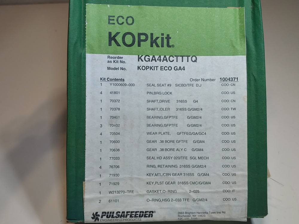Pulsafeeder Isochem KOPKIT Model#: KOPKIT ECO GA4 / KFA4ACTTTQ