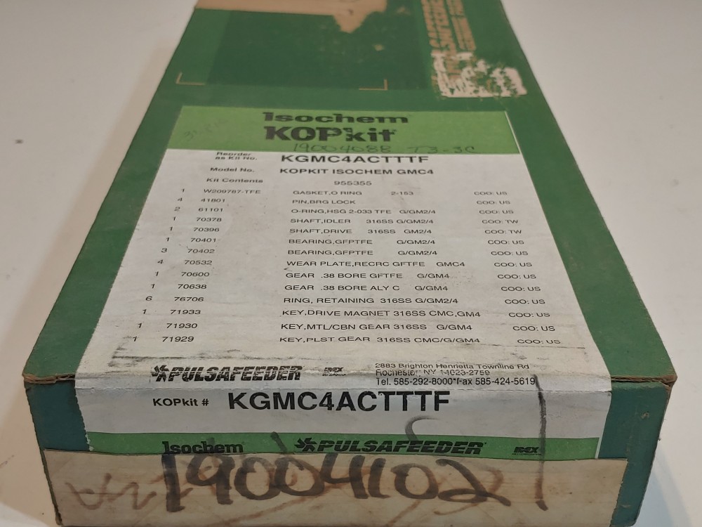 Pulsafeeder Isochem KOPkit Model# KOPKIT ISOCHEM GMC4 / KGMC4ACTTTF