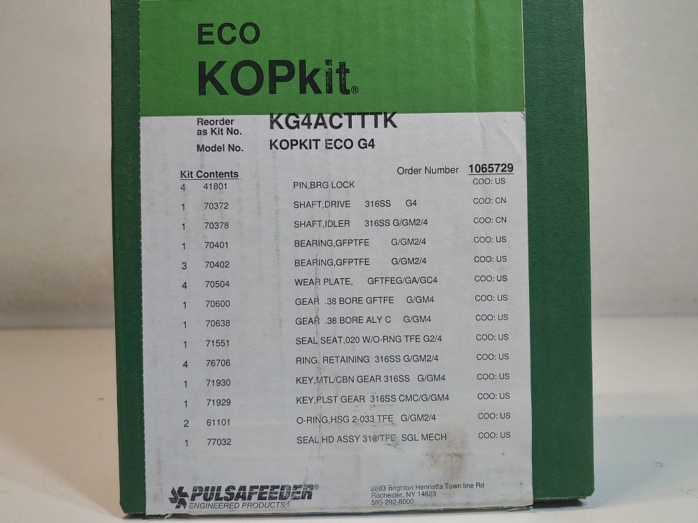 Pulsafeeder ECO KOPkit Model#: KOPKIT ECO G4 / KG4ACTTTK