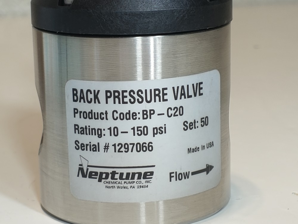 Neptune Back Pressure Valve BP-C20