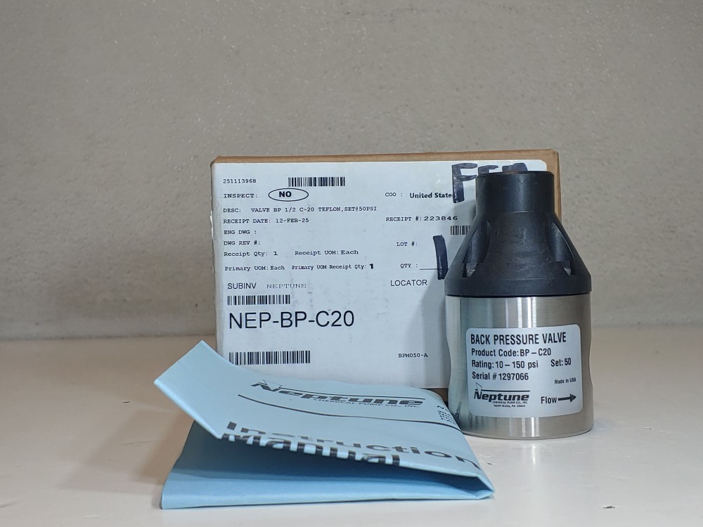 Neptune Back Pressure Valve BP-C20