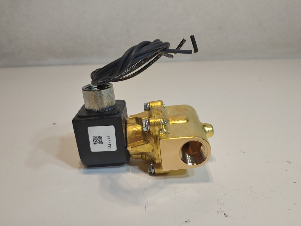 Parker 2-Way 1/2" NPT Solenoid Valve 24 Volts 73212EN4TN00N0C111C2