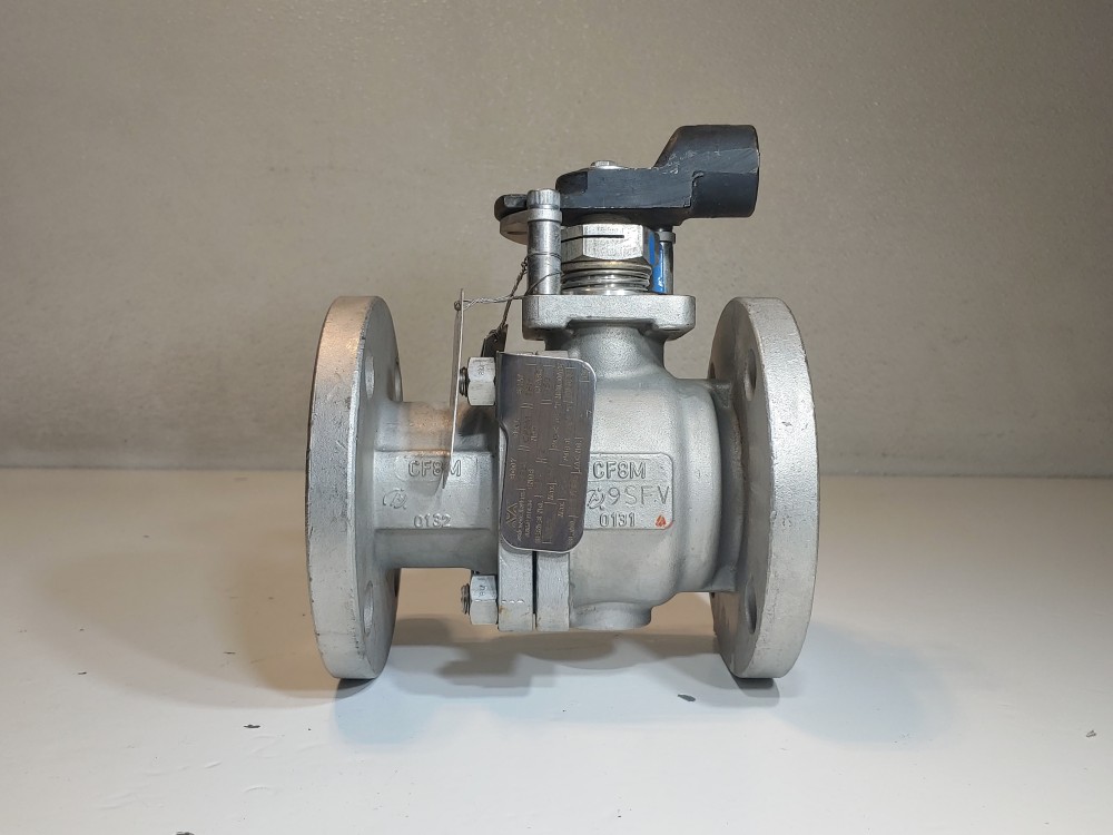 MicroFinish 84F2 Valves 2" 150# RF 2 PC Ball Valve Full Port w/ No Handle