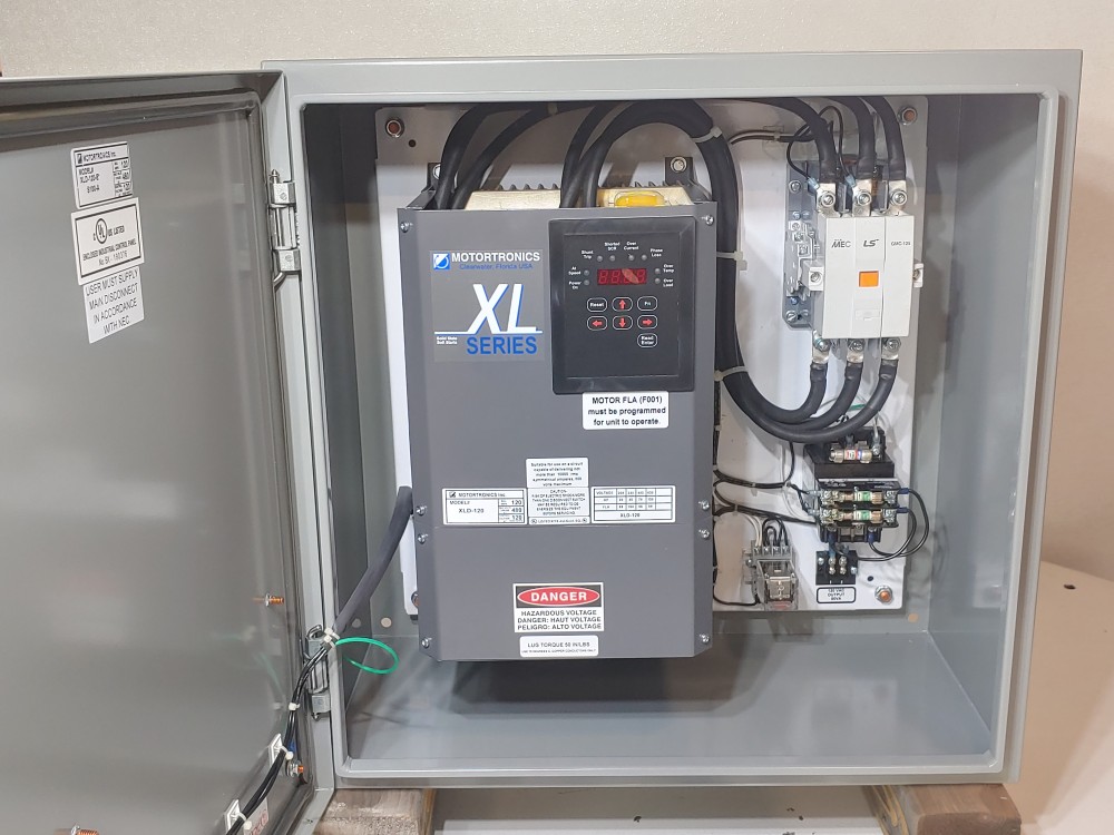 Motortronics Solid State AC Motor Control w/XLD-120-E XLD Digital Soft Starter 