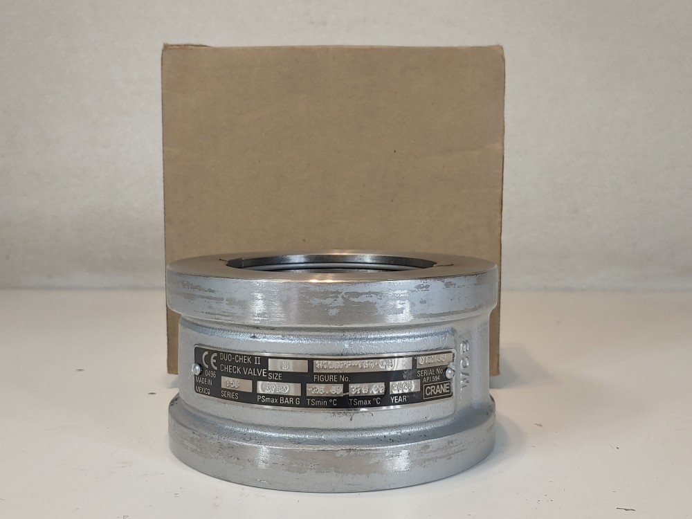 Crane Duo-Check 3H15SPF-T60-CE Nace 3" 150# WCB RF Wafer Check 