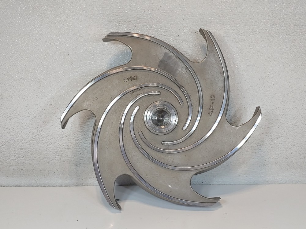Goulds 3196LT 6 Vane CF8M  4" X 6"-13" Impeller 