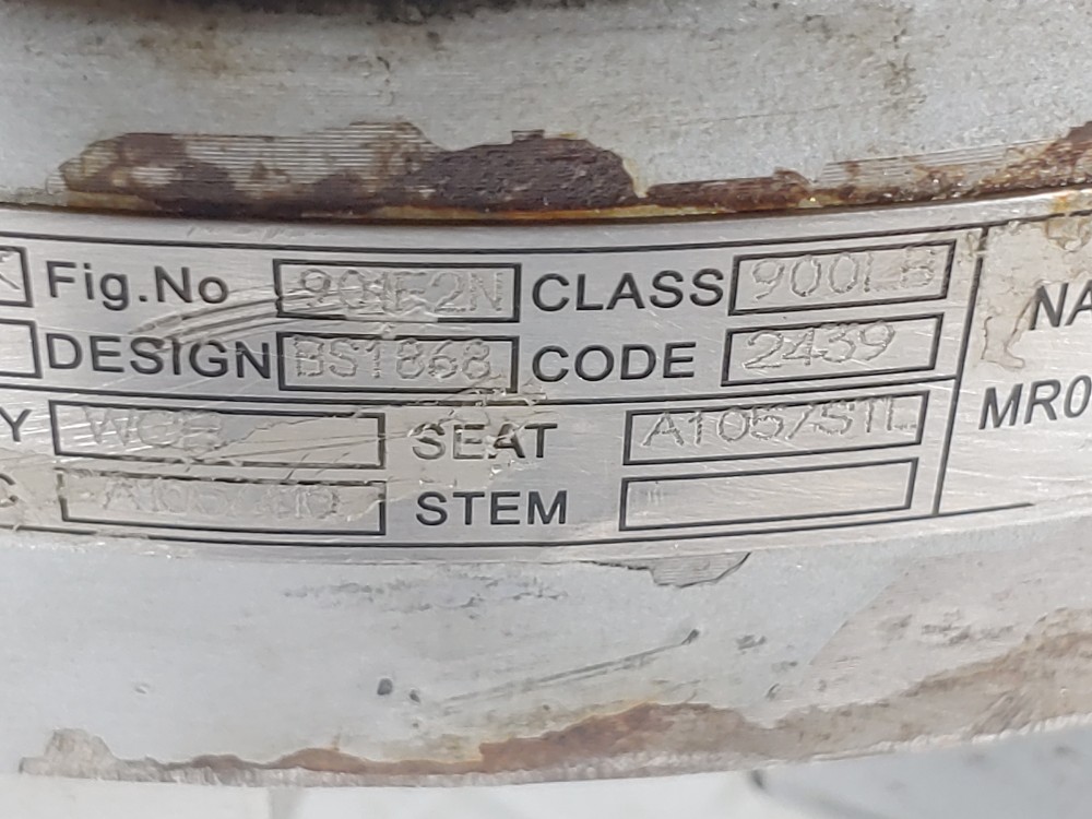 Williams 4" 900# Flanged WCB Swing Check Fig#: 901F2N