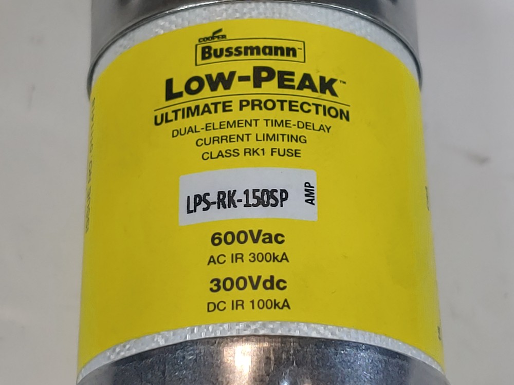 Eaton Bussmann LPS-RK-150SP Series Low-Peak Class RK1 Fuse