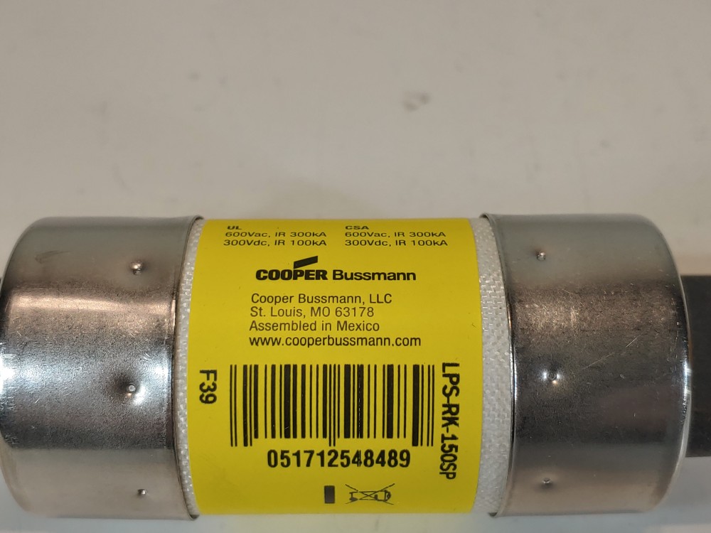 Eaton Bussmann LPS-RK-150SP Series Low-Peak Class RK1 Fuse