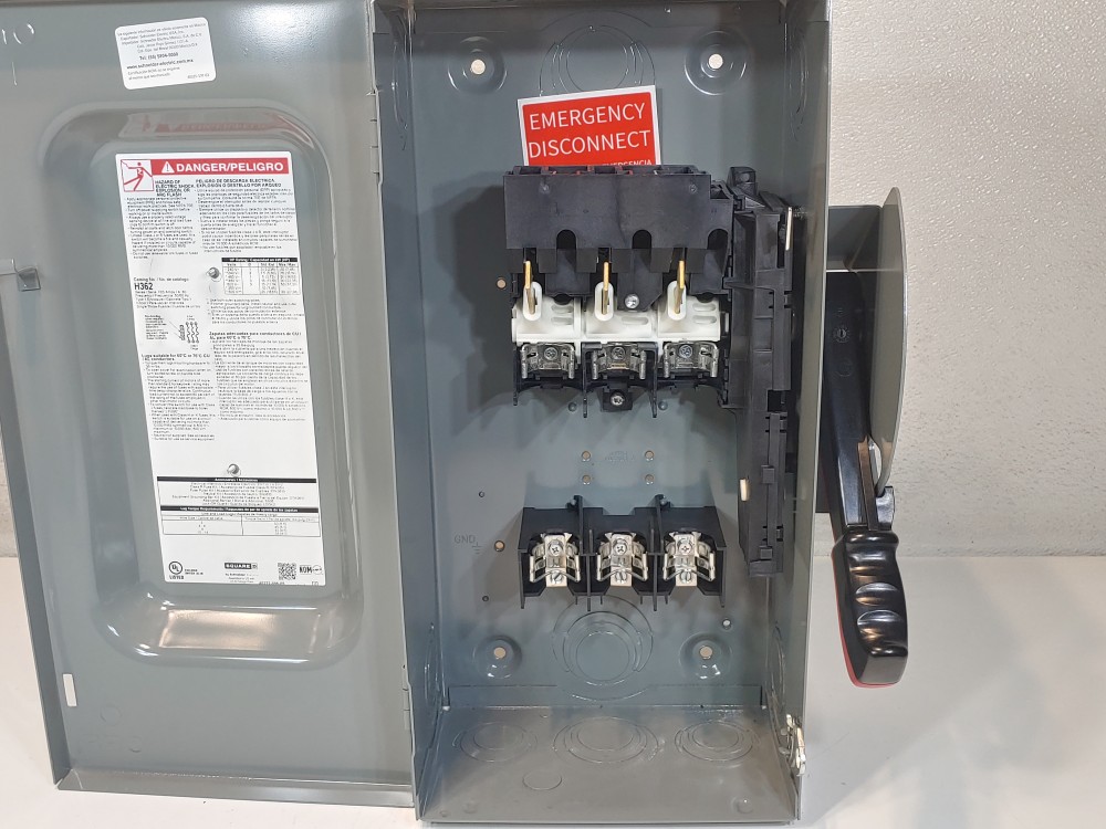 Square D H362 Heavy Duty Fusible Switch, NEMA 1
