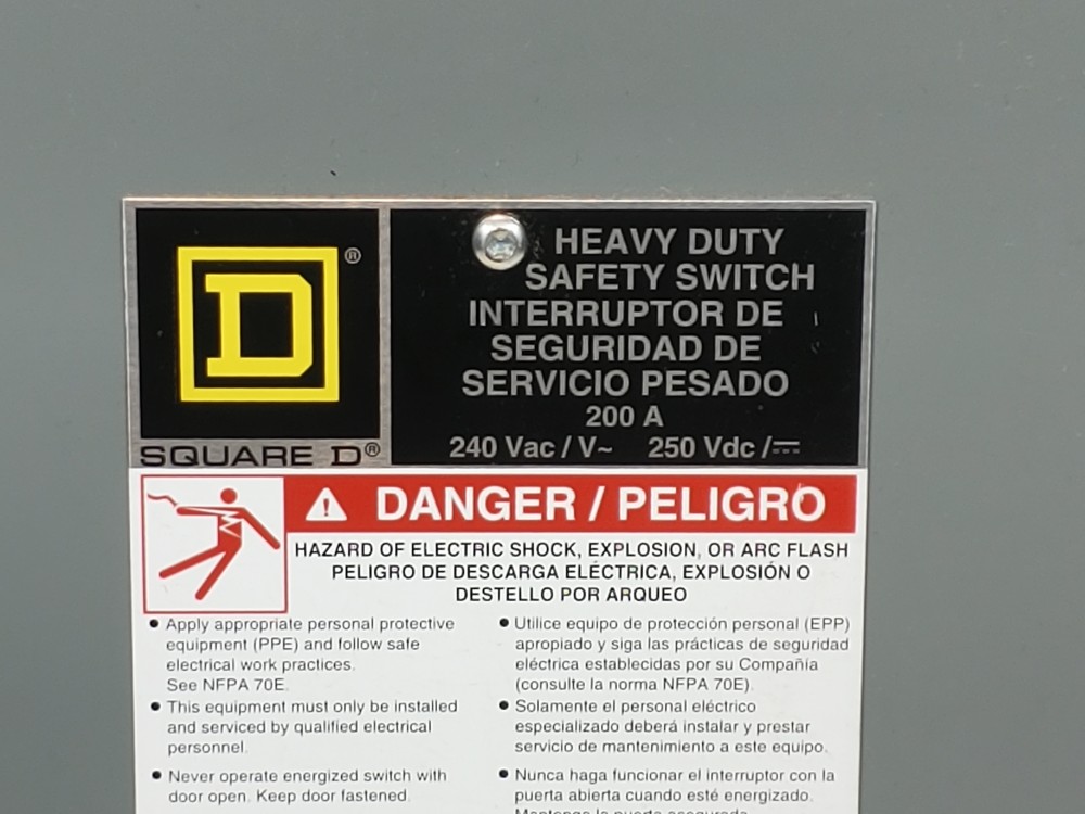 Square D H224NRB Heavy Duty Safety Switch 