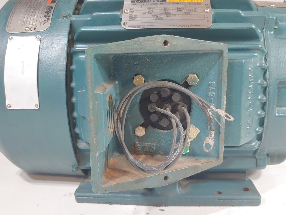Reliance 7.5HP 841XL Severe Duty AC Motor Duty Master 1765 RPM HAW731557A81205
