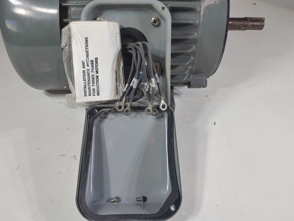 TECO Westinghouse 7.5, 3 Phase Electric Motor 3470 RPM Type AEEAJM
