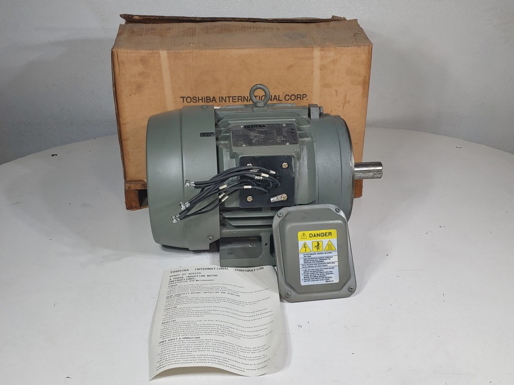 Toshiba 7.5HP High Efficiency Epact-CT 3 Ø  Induction Motor Y754FTSA22A-P