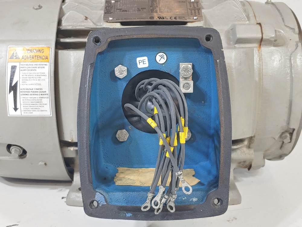 Siemens 10 HP 230/460 Volts, 3515 RPM, Type SD100 Electric Motor 3003293251-38