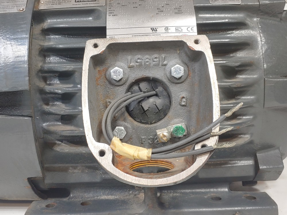 Nidec Motor 15HP Nema Premium 3Phase 3545 RPM DE05 Motor