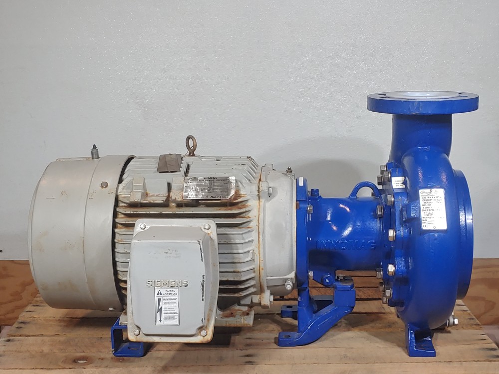 Flowserve Innomag A80 -6x4x10" H Sealless Centrifugal Pump W/ Siemens 25HP Motor
