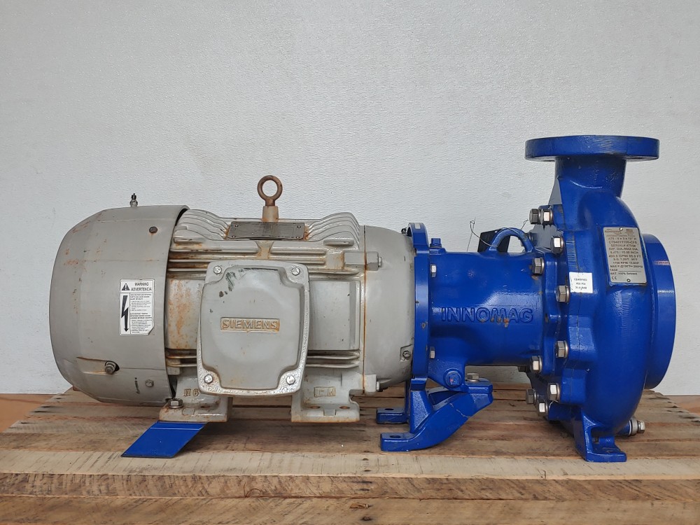 Flowserve Innomag A70-4X3X10" H Sealless Centrifugal Pump W/ Siemens 20HP 