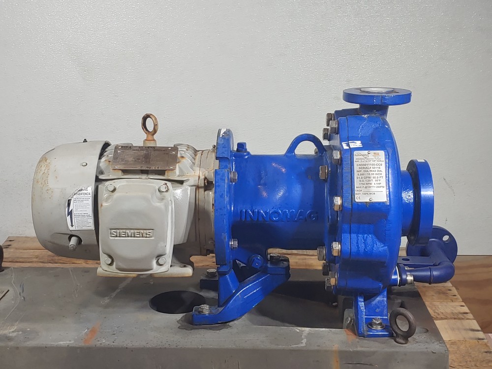 Flowserve Innomag A05-2x1x10" 5/8" Orific Sealless Centrifugal Pump w/ 5HP Motor