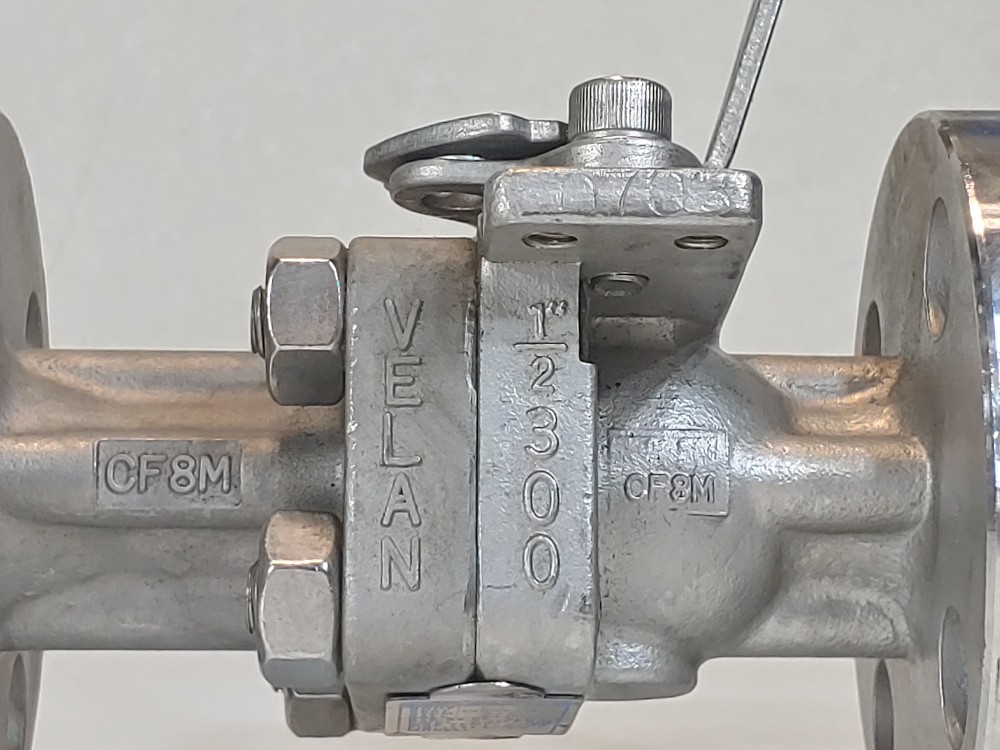 Velan 1/2" 300# CF8m 2-Piece Full Port Ball Valve Figure# 11413-SSEZ