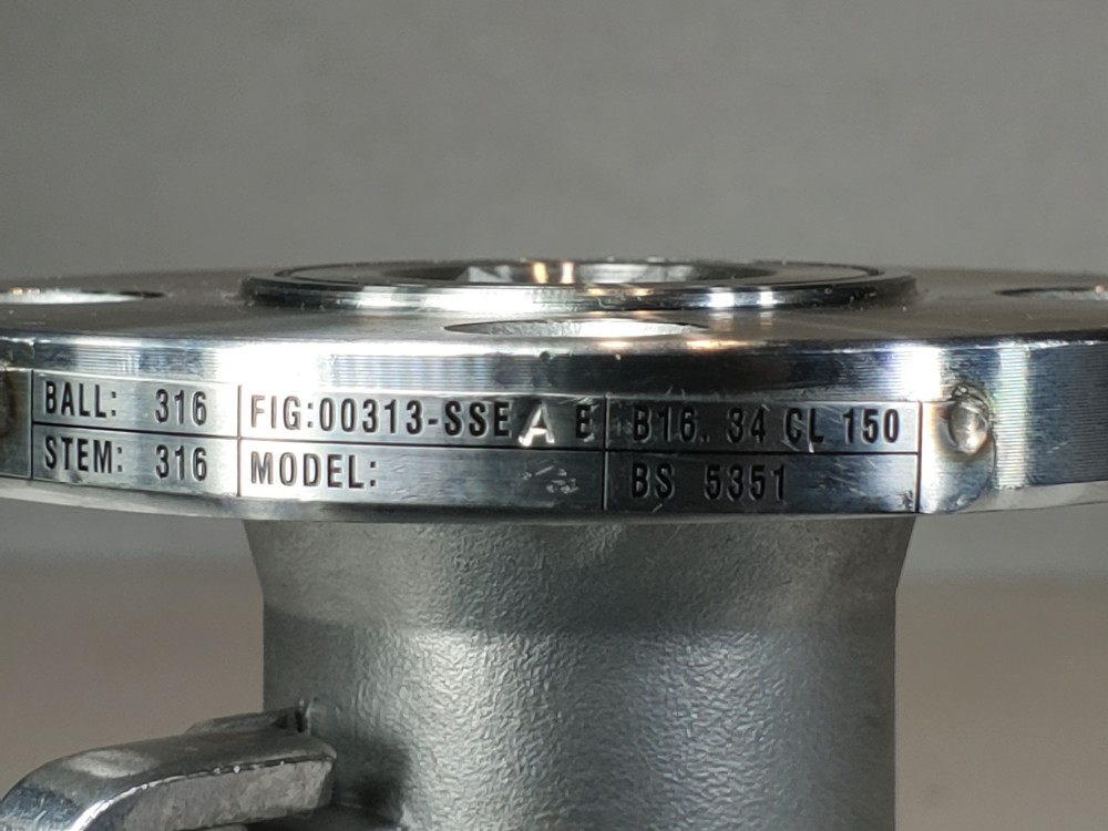 Velan 1/3/4 - 150# Unibody Reduced Port CF8M Ball Valve Figure# 00313-SSEAE
