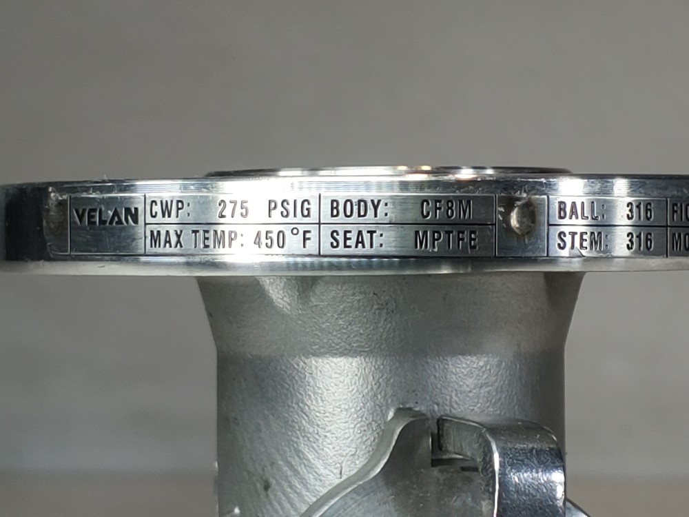 Velan 1/3/4 - 150# Unibody Reduced Port CF8M Ball Valve Figure# 00313-SSEAE