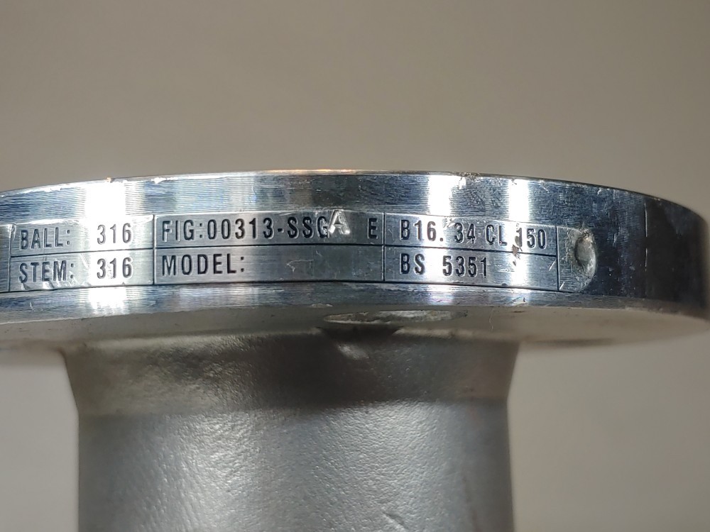 Velan 1-1/2/1-1/4 -150# Reduced Port Unibody CF8M Ball Valve Figure# 00313-SSGAE