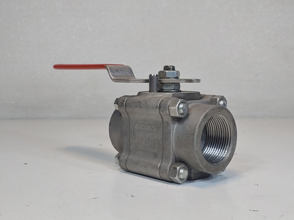 Worcester 1-1/4" Threaded Reduced Port CF8M Ball Valve 4466TSE R2 316 Trim