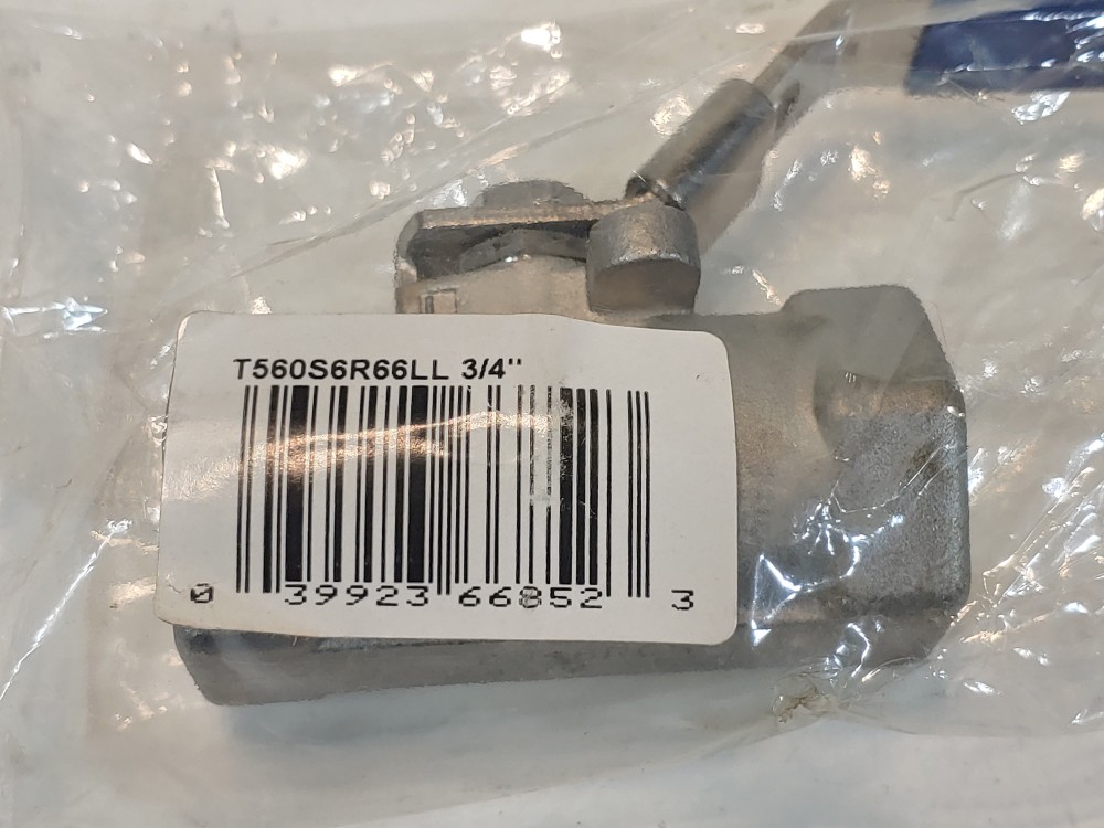 NIBCO T560-S6-R-66-LL 3/4" 2000# WOG Thrd 1pc Reduce Port CF8M Ball Valve 