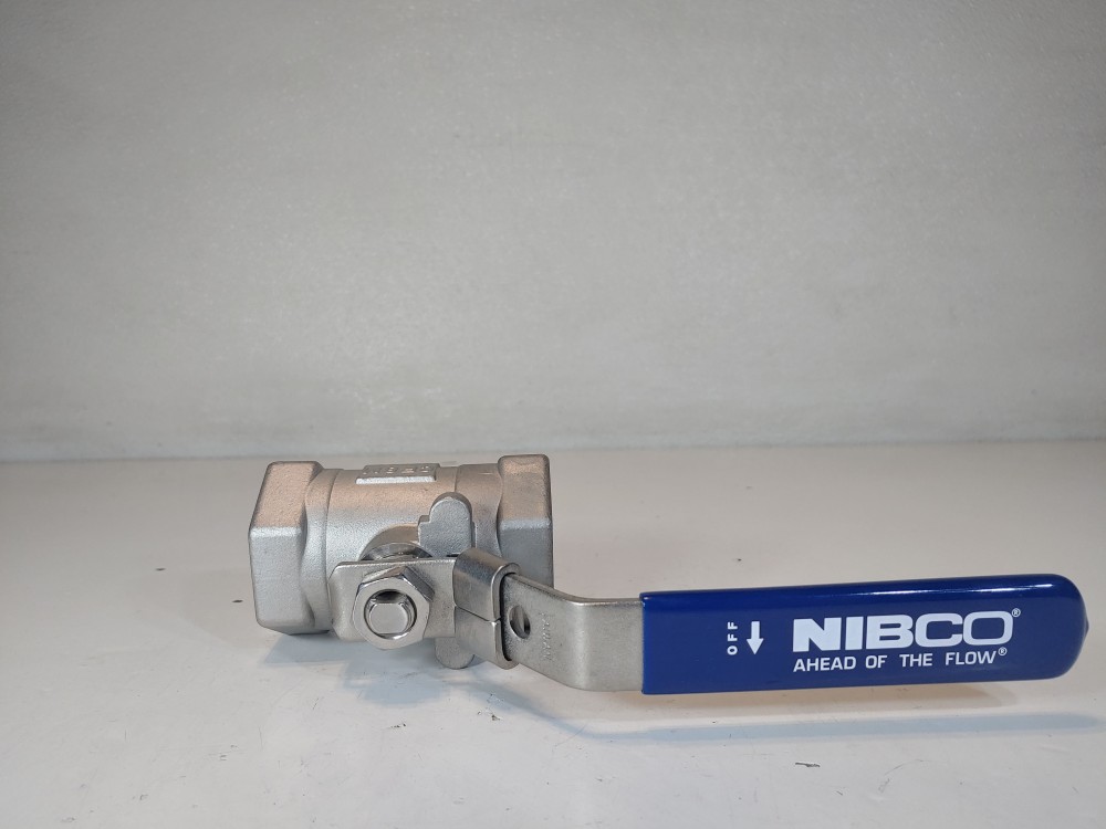 NIBCO T560-S6-R-66-LL 1-1/2" 2000# WOG Thrd 1pc Reduce Port CF8M Ball Valve 