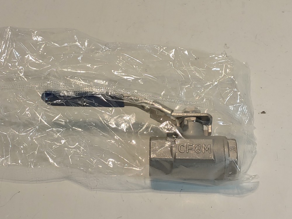 NIBCO T560-S6-R-66-LL 1/2" 2000# WOG Thrd 1pc Reduce Port CF8M Ball Valve 