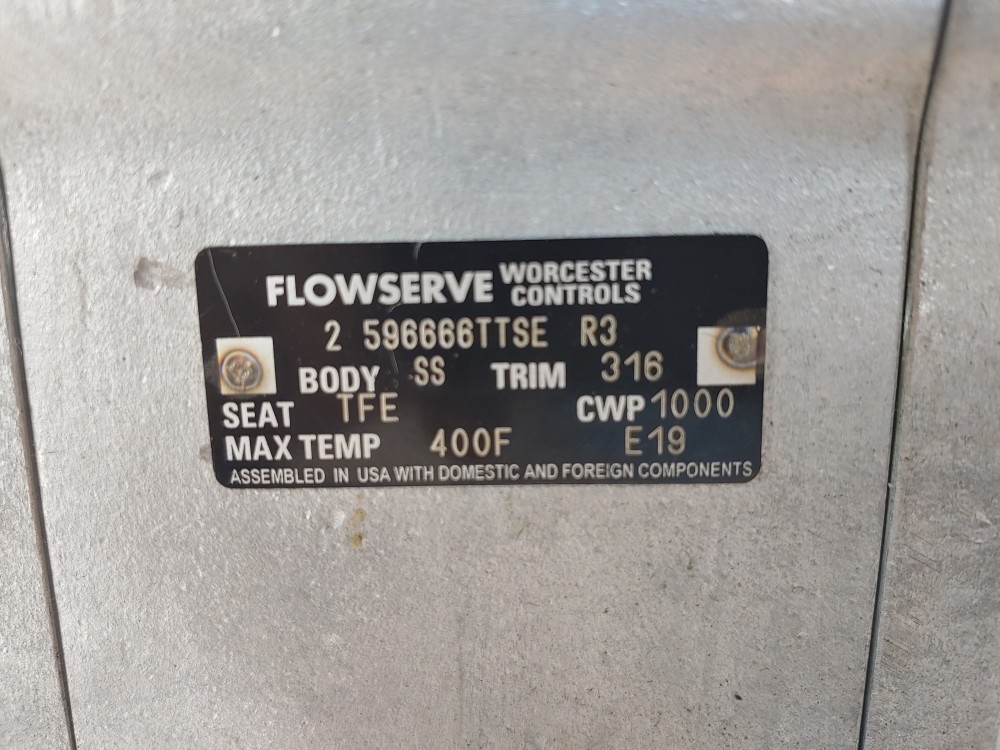 Flowserve Worcester 2" 1000 CWP Full Port Ball Valve 596666TTSE R3