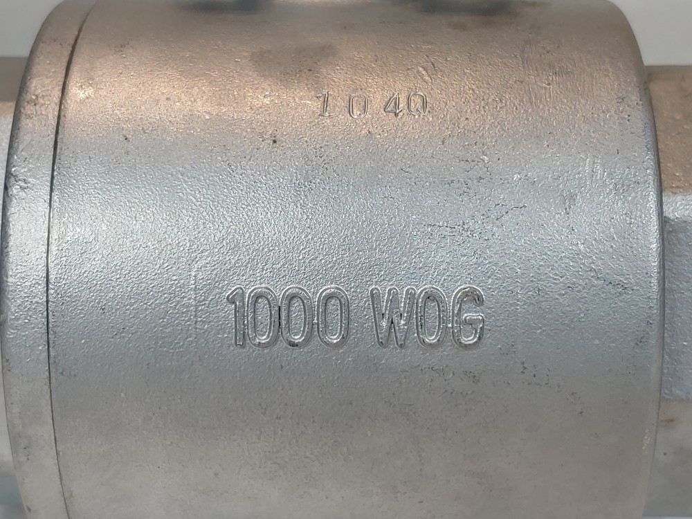 TCI 2" Threaded FNPT 2-PC Full Port 316 WOG 1000 Ball Valve