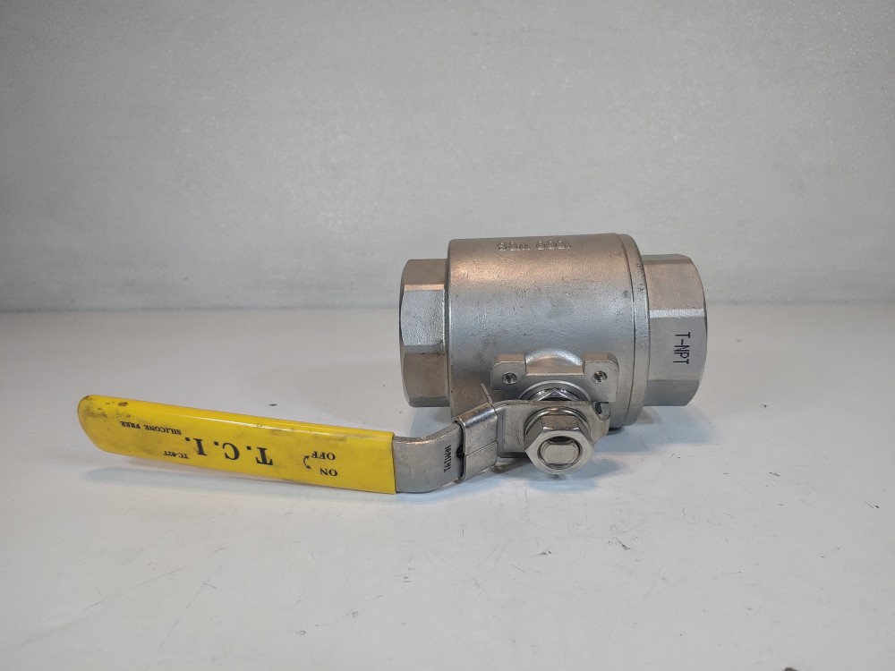 TCI 2" Threaded FNPT 2-PC Full Port 316 WOG 1000 Ball Valve