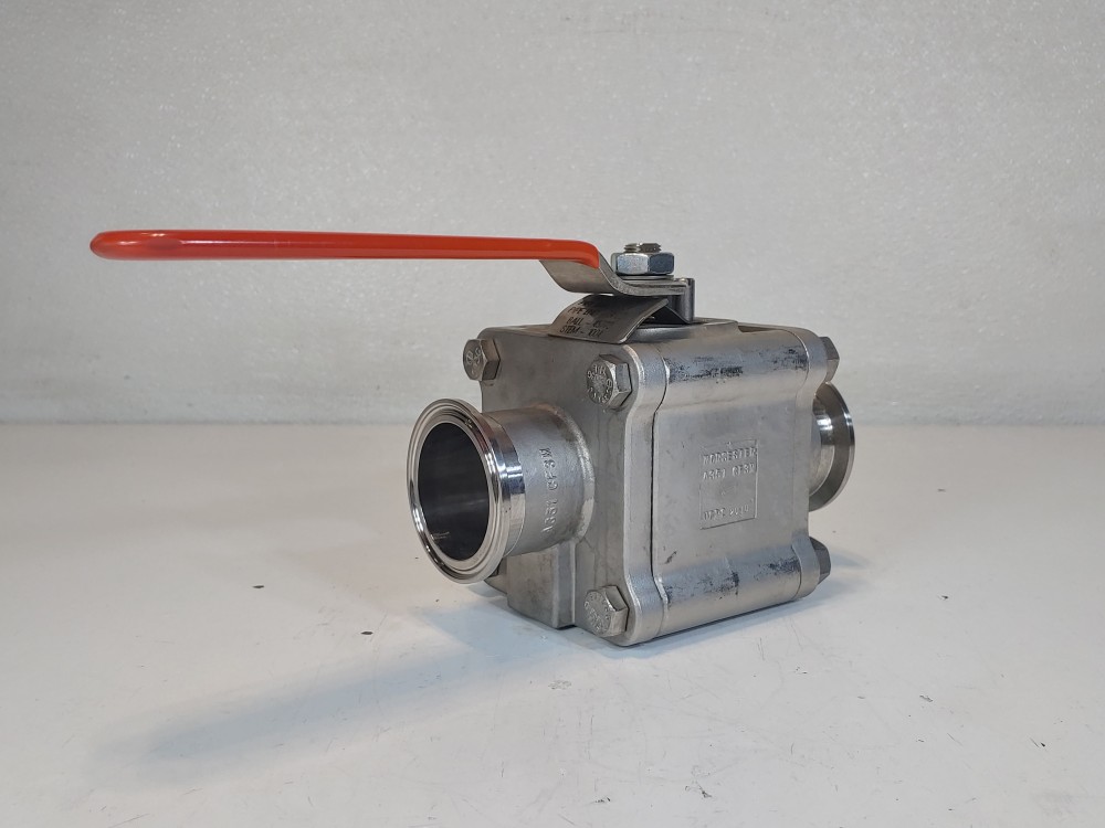 Worcester 2" Full-Port Tri-Clamp End Ball Valve 2 WK7466TTC RO