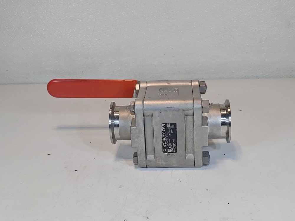 Worcester 2" Full-Port Tri-Clamp End Ball Valve 2 WK7466TTC RO