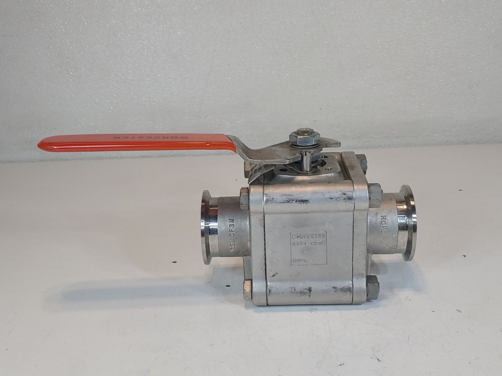 Worcester 2" Full-Port Tri-Clamp End Ball Valve 2 WK7466TTC RO