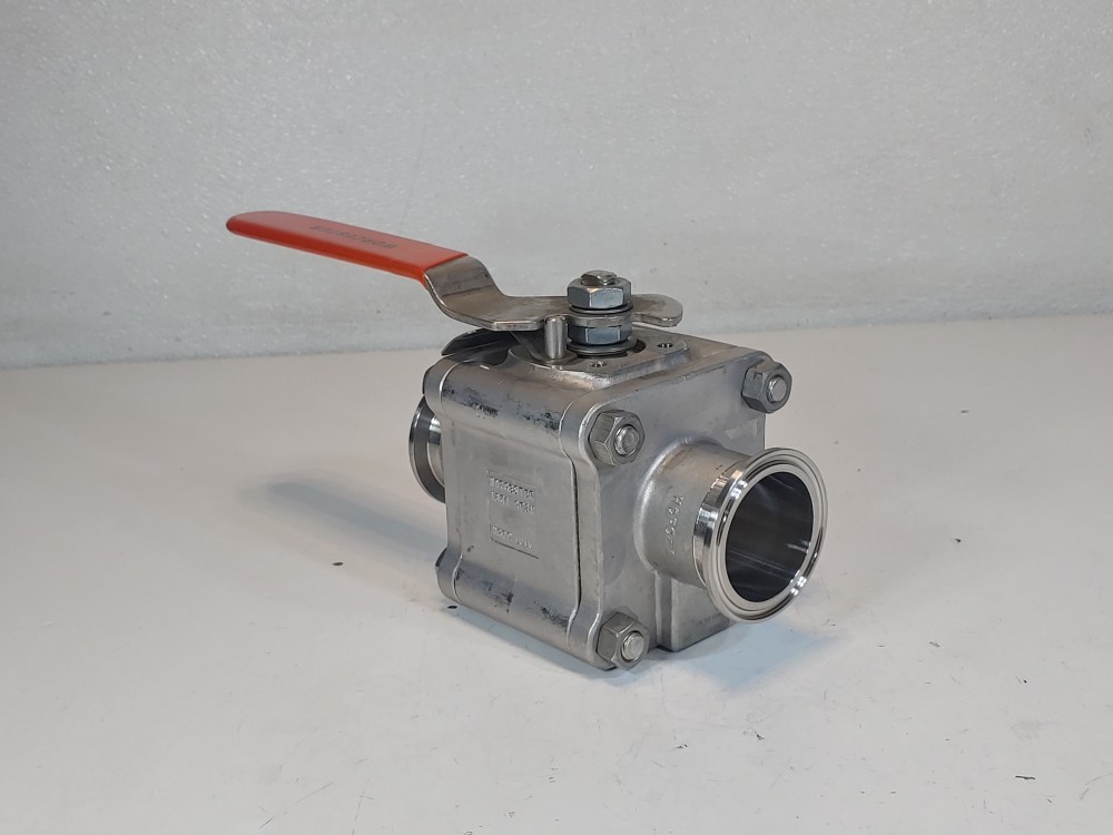 Worcester 2" Full-Port Tri-Clamp End Ball Valve 2 WK7466TTC RO
